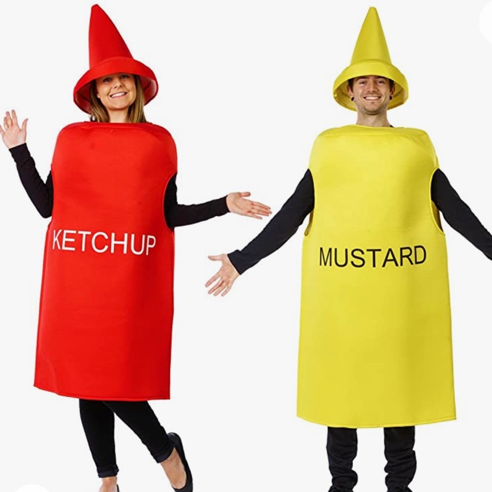 Ketchup and mustard costumes